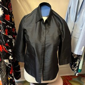 Black Chicos 3/4 sleeve silk shirt Size 1
